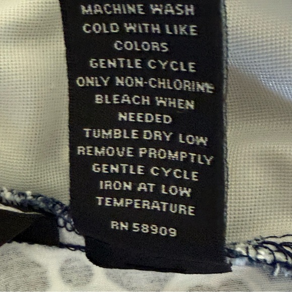 Investments Ankle Pants Women Plus Size 18 Blue White Geometric Floral Stretch - Picture 10 of 10